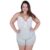 Baby Doll Feminino Plus Size Blusa e Short de Dormir Simone