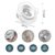 Kit 10 Luminária Spot Led Redondo Direcionável 3W Embutir Gesso Teto Preto | Branco Frio 6500K | Branco Quente 3000K Biv