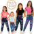 CALÇA JEANS JOGGER COM  LYCRA INFANTIL MENINA MODA BLOGUEIRINHA