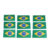 100 Unid Bandeira Do Brasil Mão Copa Do Mundo Bandeirinha