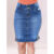 Saia jeans moda evangélica Tradicional Ref.1174