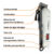 Máquina De Cortar Cabelo Profissional Sem Fio Portátil com Visor Display Digital Branco UM-T500