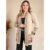 Cardigan Kimono Feminino Tricot Detalhes Geométricos Inverno Elegante Cardigã Tricô