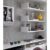 4 Prateleiras Nicho U 60X20 cm Mdf Branco Decoração Parede Livros Sala Quarto Cozinha