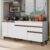 Kit com 2 Balcões de Cozinha Madesa Reims 4 Portas 1 Gaveta (Com Tampo) Branco