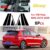 Novo Hot 8PCS Postes De Pilar Polido Para VW Polo MK6 2019 2020 Cobertura De Janelas BC Adesivo De Coluna