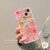 Capa de Telefone Rosa Flores Rosa Ray Compatível para iPhone 15 14 Plus 13 12 Pro Max 11 TPU Capa Traseira