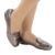 Mocassim bico quadrado metalizado onix CONFORT