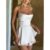 Pum-Women Solid Color Cami Fatos De Brincar Sem Mangas Salto Curto Summer Cross Tie-Up Backless Romper Clubwear