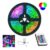Fita Led Rgb 3528 Colorida 5m + Controle 300 Led Decoração Casa Loja Gesso Teto Sanca Vitrine