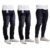 Kit 3 Calça Jeans Masculina Preta Rasgada Zíper+Preta Puído( Escolha A Terceira Peça) Premium Outlet