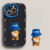 Capa De Telefone De Urso De Moda Criativa Para iPhone 16/15/14/13/12/X/7/11/Plus/pro Max Protetora De silicone Fosco Com