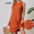 Lovito Vestido casual simples plissado para mulheres LBL20133