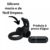 Anel Peniano Eudora com Vibrador Silicone Preto Prova D’agua
