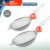 Kit 2 Peneiras 22 e 20cm 10cm 100% Aço Inox Utensílios de Cozinha Conjunto Premium Coar Suco Confeitaria Coador Fritura