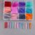 Conjunto De Formas Duplas Para Unhas SUQI , Forma Completa Acrílica Colorida , Vários Modelos Reutilizáveis De Falsas Mu