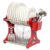 Escorredor De Pratos Alto Vermelho Inox 12 Pratos