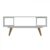 Mesa de Centro Sala Retro 45 2 Nichos Branco – Olivar Móveis