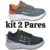 Kit 2 Pares Tênis Infantil Esportivo Masculino e Feminino Ref 01