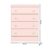 Cômoda Infantil Doce Sonho 4 Gavetas Rosa Acetinado – Qmovi