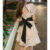 Lovito Casual Vestido Feminino Liso com Laço LNA52196