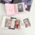 Ins 3Inch Kpop Photocard White Pink Binder Photo Cards Collect Book Album A7 PU Couro Protetor Escolar Papelaria