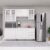 Cozinha Modulada Compacta Fidelitá Viena 3 Peças 190cm 9 Portas 3 Gavetas Com Tampo Branco