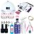 kit unha de gel lixadeira elétrica completo profissional cabine de unha potente 48w bivolt gel