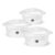Saladeira Bowl Bacia Vasilha Multiuso Plástico BPA Free Redonda Grande Tampa Servir Salada 3un 5,5L
