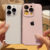 Capa De Telefone De Vidro Galvanizado Em Pó Fosco Menina IPhone 16 15 14 11 13 12 Pro Max Plus Lente PC IP14Plus