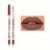 Delineador labial monocromático 12 cores fosco fosco não desbotado à prova d’água caneta batom delineador labial