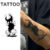 Adesivos de Tatuagem Temporários Preto à Prova d’Água 1-2 Semanas, Tatuagens Falsas para Homens e Mulheres